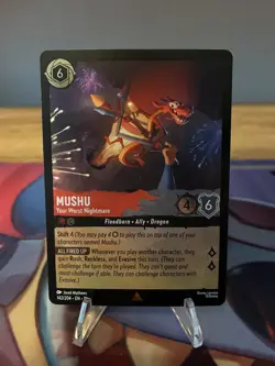 Disney Lorcana - Mushu Worst Nightmare 142/204 - Reign of Jafar - Cold Foil - Image 1