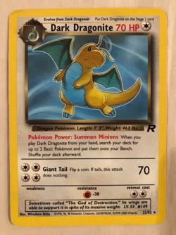 1995-2000 Pokemon 4 "dark" card lot, Dark Dragonite 22/82, 30/82, 24/82, 29/82 - Image 3