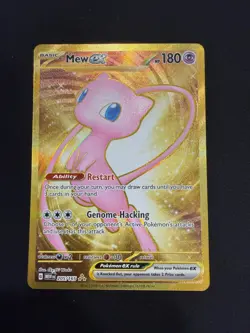 Pokemon Mew EX Scarlet and Violet 151 Hyper Rare Full Art SV Holo Card 205/165 - Image 1