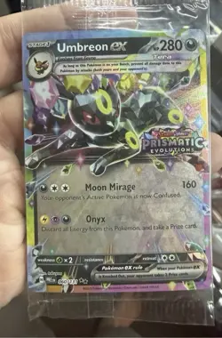 Pokemon TCG Umbreon ex - 060/131 (Prismatic Evolutions Stamp) Promo Card SEALED - Image 1