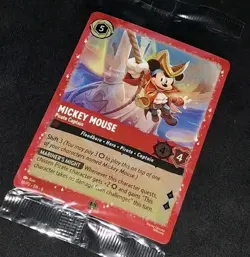 (*Sealed*) Mickey Mouse - Pirate Captain 18 Disney Lorcana Promo Card Holo - Image 1