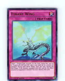 Yu-Gi-Oh TCG Tyrant Wing DRL3-EN061 1st Edition Ultra Rare Card NM - Image 1