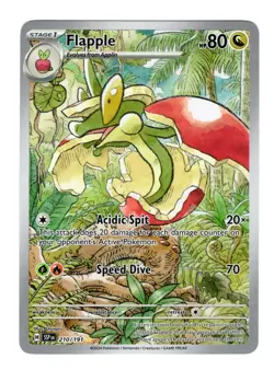 Flapple 210/191 Sv08: Surging Sparks Holo Illustration Rare Pokemon Card NM - Image 1