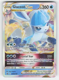 Glaceon VSTAR SWSH197 NM Holofoil SWSD SWSH: Sword & Shield Promo Cards - Image 1