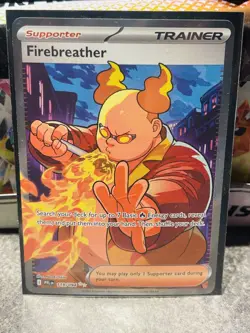 Firebreather 119/94 Full Art- Pokemon Phantasmal Flames Card - NM - Image 1