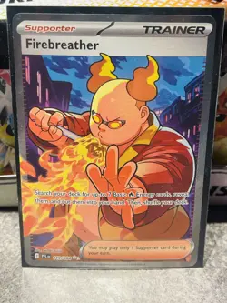 Firebreather 119/94 Full Art- Pokemon Phantasmal Flames Card - NM - Image 2