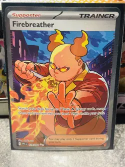 Firebreather 119/94 Full Art- Pokemon Phantasmal Flames Card - NM - Image 5