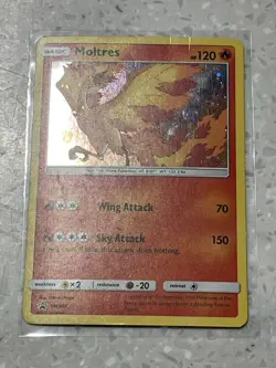 Pokemon TCG Moltres SM143 Sm Black Star Promo Holo Pokemon Card - Image 2