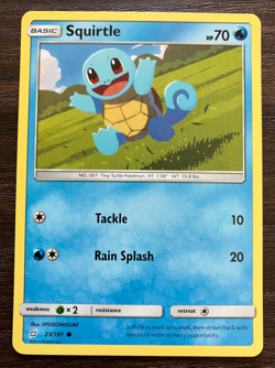Squirtle 23/181 - 2019 Pokemon Team Up Common Card - CLEAN NM - Image 1