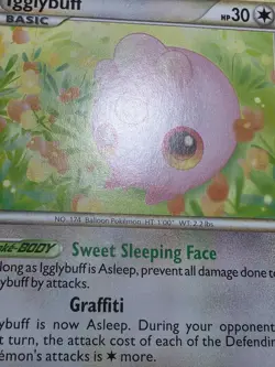 HP Pokemon TCG Igglybuff HeartGold SoulSilver Card 44/123 Regular Uncommon - Image 5