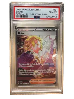 PSA 10 GEM MINT Briar 171 Special Illustration Rare Stellar Crown Pokemon Card - Image 1