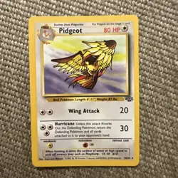 1999 Original Pokemon Base card - Pidgeot 24/64 Jungle NON HOLO Rare NP - Image 1