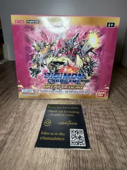 Digimon Great Legend BT04 Sealed Booster Box of 24 Packs | Trading Card Game TCG - Image 1