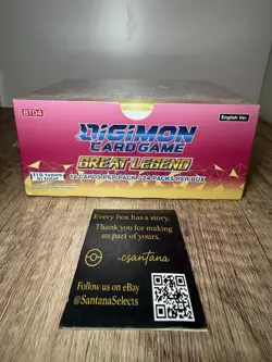 Digimon Great Legend BT04 Sealed Booster Box of 24 Packs | Trading Card Game TCG - Image 5