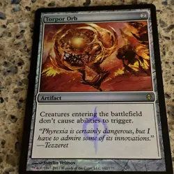 Torpor Orb 162 New Phyrexia Foil. Mtg Tcg Card NM - Image 1