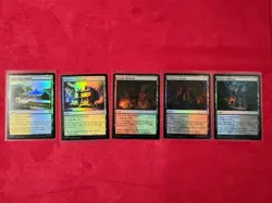 Non Basic Foil Land Lot- Marvel’s Spider-Man SPM MTG Magic The Gathering 5 Cards - Image 1