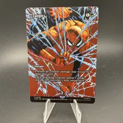 Tangle 0038 Borderless Spider Man MTG Magic The Gathering Card NM - Image 1