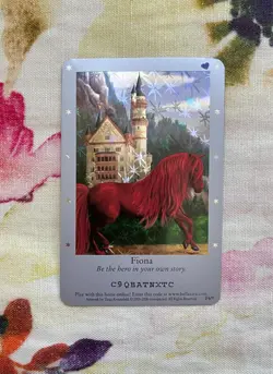 Bella Sara FOIL 1st series Silver 2006-- "Fiona" Card-- PLEASE READ DESC. - Image 1