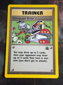 Computer Error Promo 16 WOTC Black Star Pokemon Card MP - Image 1