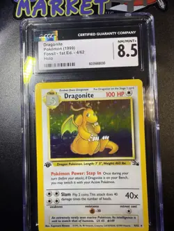 [ CGC 8.5 ] 1st Edition Dragonite 4/62 Fossil Holo Rare English Pokemon Card - Image 3