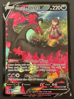 Galarian Moltres V TG20/TG30 Astral Radiance Trainer Gallery Holo TCG Card - Image 1