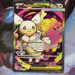 Pokemon Mega Audino EX ASC: Ultra Rare Full Art Holo 253/217 Mega 270 HP Card - Image 1