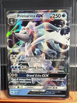 Pokemon Primarina GX 42/149 SM Base Set Ultra Rare Stage 2 Holo Card - Image 1