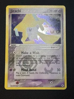 Pokemon Jirachi 8/101 EX Hidden Legends Rare Reverse Holo 2004 Psychic Card Mint - Image 3