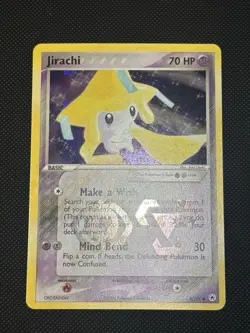Pokemon Jirachi 8/101 EX Hidden Legends Rare Reverse Holo 2004 Psychic Card Mint - Image 4