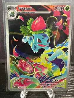 Ivysaur 134/132 Illustration Rare Mega Evolution Pokemon TCG Card NM - Image 1