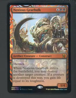 2016 MTG EN Kaladesh Inventions Masterpiece #003/054 Noxious Gearhulk Foil - Image 1