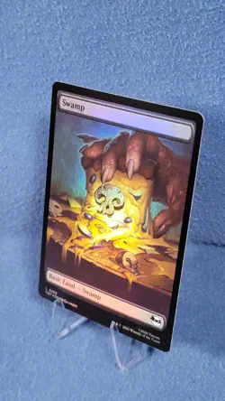 Foil TMNT Full Art Swamp Pizza Land NM Magic the Gathering Mtg 255 S3 - Image 1