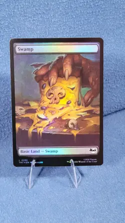 Foil TMNT Full Art Swamp Pizza Land NM Magic the Gathering Mtg 255 S3 - Image 2