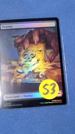 Foil TMNT Full Art Swamp Pizza Land NM Magic the Gathering Mtg 255 S3 - Image 4