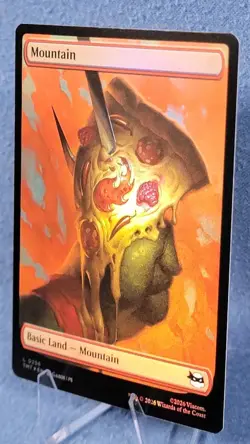 Foil TMNT Full Art Mountain Pizza Land NM Magic the Gathering Mtg 256 M2 - Image 1