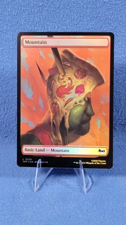 Foil TMNT Full Art Mountain Pizza Land NM Magic the Gathering Mtg 256 M2 - Image 2