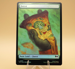 Forest (Pizza) | 257 | Land | Full-Art | Foil | TMNT | MTG - Image 1