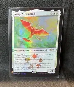 🌬 Aang, Air Nomad – Avatar The Last Airbender Promo #001 – MTG NM 🌬 - Image 1