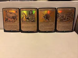 Lot Of 4 (Showcase) Foil Commander Legends: Battle for Baldur's Gate Pictured - Image 1