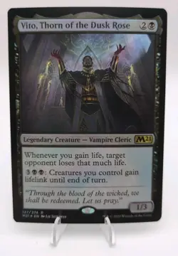 Magic: the Gathering / MtG Foil Vito, Thorn of the Dusk Rose x1 M21 - Image 1