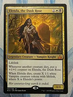 MTG Elenda, the Dusk Rose **NM** Rivals of Ixalan (RIX) - Image 1