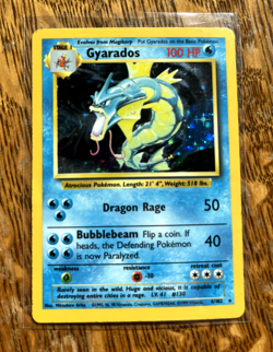 Pokemon TCG Gyarados Holo Rare Card Base Set 6/102 - Image 1