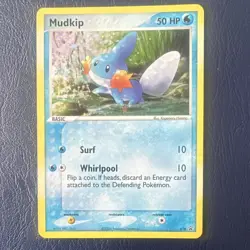 MP Pokemon Mudkip Promo Holo Card 018 EX Deck Tin - Image 1