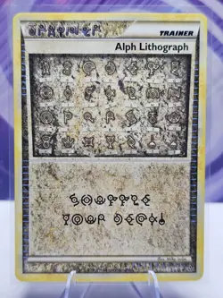 Alph Lithograph Two Unleashed 2010 Holo Pokemon Card TCG LP - Image 1