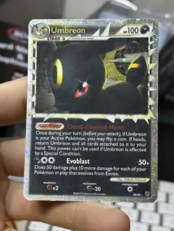 #2 Umbreon Prime 86/90 Undaunted 2010 Holo Rare Pokemon Card TCG - Image 5