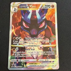 Pokemon TCG Lucario VSTAR SWSH291 Crown Zenith Promo RARE - Image 1