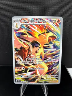 Pokemon Destined Rivals Ethan's Typhlosion 190/182 Illustration Rare - Image 1