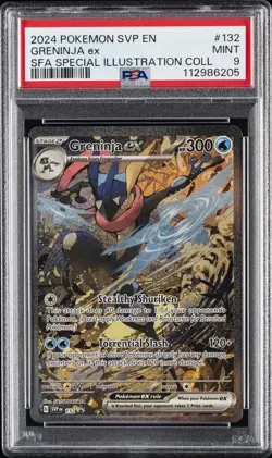 2024 POKEMON SVP EN-SV BLACK STAR PROMO #132 GRENINJA EX PSA 9 - Image 1