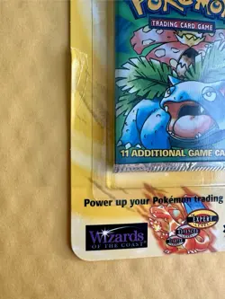 Vintage Pokemon Base Set Unlimited Venusaur Art Blister Pack Factory Sealed 34g - Image 2