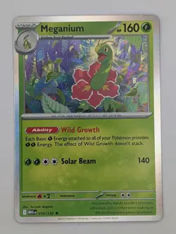 2025 Pokemon Mega Evolutions HOLO Meganium #10/132 R - Image 1